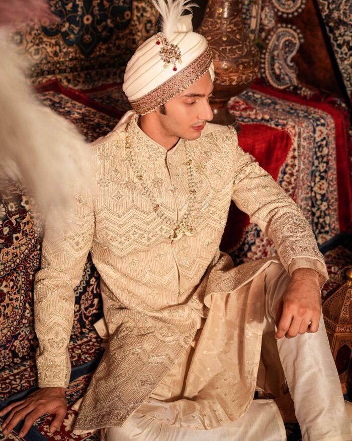 indo western groom dress for wedding